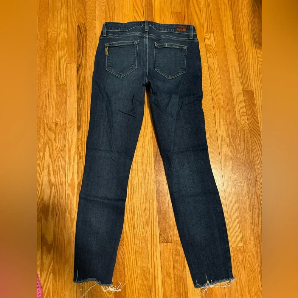 G Women's PAIGE Verdugo Ankle Denim Dark Wash Jeans - Picture 4 of 8